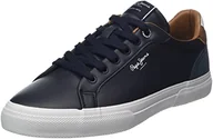 Trampki męskie - Pepe Jeans Męskie trampki Kenton Court, 595 NAVY, 44 EU - miniaturka - grafika 1
