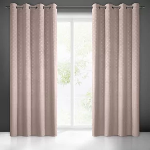 Euro Firany Zasłona Velvet Julia 140 x 250 Przelotka Pudrowy 1222693 - Zasłony - miniaturka - grafika 1