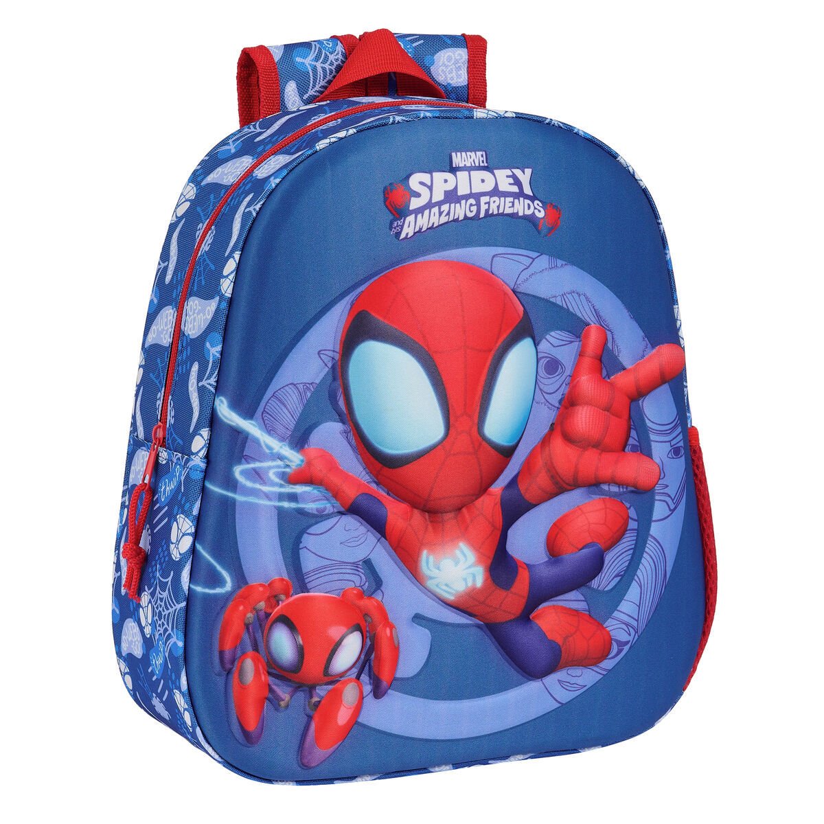 Plecak szkolny 3D Spider-Man czerwony granatowy 27 x 33 x 10 cm