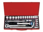 Zestawy narzędziowe - KING TONY Zestaw nasadek 4033SR, 1/2'', 12-kątne, 5/16''-1,1/4'' - miniaturka - grafika 1