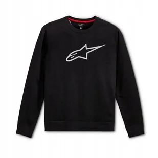 BLUZA ALPINESTARS AGELESS CREW FLEECE BLACK/GREY XL - Bluzy męskie - miniaturka - grafika 1