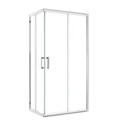 Kabiny prysznicowe - Kabina prysznicowa prostokątna Easy 90 x 70 x 190 cm chrom Sensea - miniaturka - grafika 1