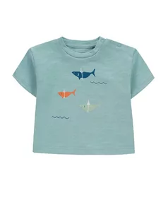 Kaftaniki dla niemowląt - bellybutton Koszulka w kolorze błękitnym - grafika 1