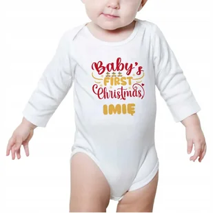 Body Dziecięce Prezent Święta Mikołaj IMIĘ Wz - 62 - Body dla niemowląt - miniaturka - grafika 1
