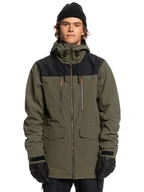 Kurtki narciarskie - Quiksilver Kurtka narciarska w kolorze khaki - miniaturka - grafika 1
