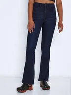 Spodnie damskie - Noisy May Jeansy Sallie 27021552 Granatowy Skinny Fit - miniaturka - grafika 1
