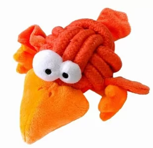 COOCKOO Cookoo węzłów rozmiar L (8 cm) do średnich i dużych psów za sprawą kolorowej TAU węzeł z plueschigen vogelgliedmassen, pomarańczowy - Zabawki dla psów - miniaturka - grafika 1