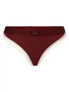 Tommy Hilfiger - Stringi damskie, czerwony - Majtki damskie - miniaturka - grafika 1
