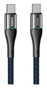 KABEL REMAX USB-C QC PD SZYBKIE ŁADOWANIE 100W wzmocniony kabel 1,2m - Kable USB - miniaturka - grafika 1