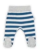 Śpiochy dla niemowląt - Niemowlęce półśpiochy bawełniane w paski granatowe Nicol, r. 68 - miniaturka - grafika 1