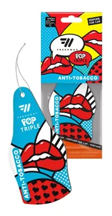 ANTI TOBACCO | FRESHWAY Pop Dry Triple - zawieszka XXL - Zapachy samochodowe - miniaturka - grafika 1