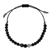 Bransolety męskie - Męska bransoletka ZNAK ZODIAKU SKORPION - kamienie NATURALNE - na prezent - miniaturka - grafika 1