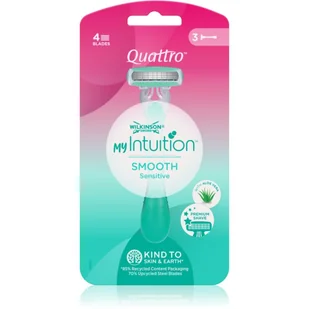 Wilkinson Quattro for women sensitive jednorazowe maszynki do golenia dla kobiet 3szt - Depilacja - miniaturka - grafika 1