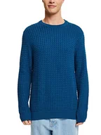 Swetry męskie - ESPRIT sweter męski, 450/Petrol Blue, XL - miniaturka - grafika 1