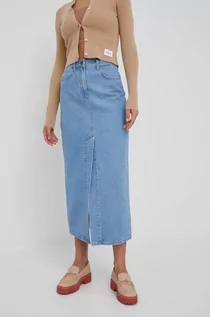 Spódnice - Lee spódnica jeansowa midi prosta - grafika 1