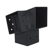 Łączniki, trójniki, kształtki - Łącznik narożnik prawy 9x9 cm 105st. 3-końce Suki Plug-in antracyt - miniaturka - grafika 1