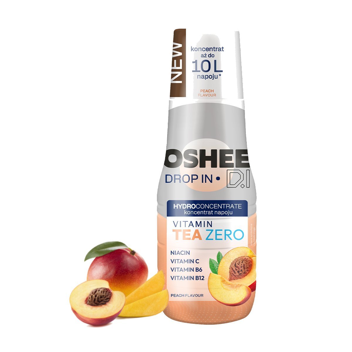 Hydrokoncentrat OSHEE DROP IN ZERO Vitamin Tea o smaku brzoskwiniowym - 500 ml