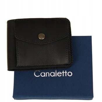 Canaletto portfel skóra naturalna licowa czarny - uniseks