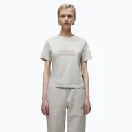 Koszulki i topy damskie - Koszulka damska Napapijri S-Suze beige silvr n90 - miniaturka - grafika 1