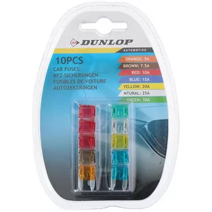 Dunlop - Bezpieczniki samochodowe 10 szt. - Akcesoria motoryzacyjne - miniaturka - grafika 1