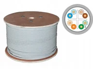 Kable miedziane - Kabel F/UTP kat.6, teleinformatyczny, LSOH, B2ca"FireHardy" 4x2x23 AWG, 1Gb/s 10Gb/s do 55m, 450 MHz, gwarancja 25 lat, certyfikat INTERTEK ETL, szary, 500m - ALANTEC - miniaturka - grafika 1