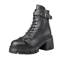 Botki damskie - botki damskie ALTERCORE czarne (TILARA VEGAN BLACK)-38 - miniaturka - grafika 1