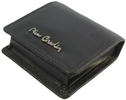 Portfel Uniwersalny Sakieweczka ,,Na Bilon,, KOMIN Pierre Cardin Skóra Licowa 2238 CZARNY 8 x 7 x 2,5 [cm] - Portfele - miniaturka - grafika 1
