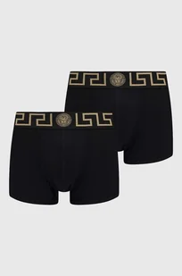 Versace bokserki 2-pack męskie kolor czarny AU10181 1A10011 - Majtki męskie - miniaturka - grafika 1