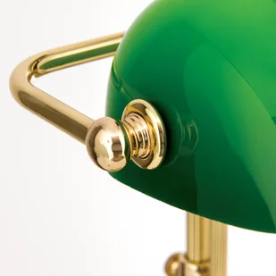 Lampa bankierska Harvard, mosiądz/zielona - Lampy stojące - miniaturka - grafika 5