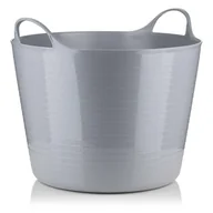 Kosze wiklinowe - Kosz z elastycznego tworzywa 26L grey - miniaturka - grafika 1