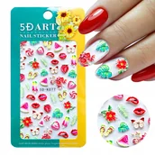 Ozdoby do paznokci - Naklejki 5d Do Zdobienia Paznokci Wzory Owoce Usta K077 - miniaturka - grafika 1