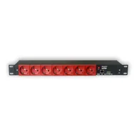 Listwy zasilające - Zarządzalna listwa zasilająca IP Power Socket z monitorem poboru energii tcPDU Schuko (LANLIS-008) - miniaturka - grafika 1