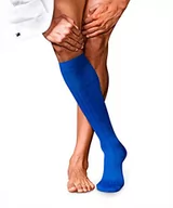 Skarpetki męskie - FALKE Mężczyźni Podkolanówki No. 2 M KH Najlepszy Kaszmir długie jednokolorowe 1 Para, Niebieski (Olympic 6940), 43-44 - miniaturka - grafika 1