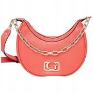 Torebki damskie - GUESS Torebka Damska na ramię Skóra Ekologiczna Koralowa Mała Listonoszka - miniaturka - grafika 1