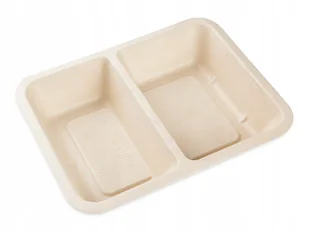 Pojemnik do zgrzewu dwudzielny trzcina cukrowa Nowa Formuła 22x17x5 50szt - Pojemniki kuchenne Pojemnik do zgrzewu dwudzielny trzcina cukrowa Nowa Formuła 22x17x5 50szt - Pojemniki kuchenne - miniaturka - grafika 1