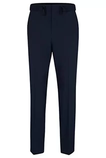 Spodenki męskie - HUGO Męskie spodnie Howie232X Extra-Slim-Fit z elastycznej bawełny, NIEBIESKI, 102 - grafika 1