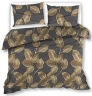 Pościel - Pościel Satynowa 160X200 Złote Liście 18359 - miniaturka - grafika 1