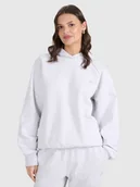 Bluzy damskie - 4F Bluza dresowa nierozpinana z kapturem uniseks - szara XS - miniaturka - grafika 1