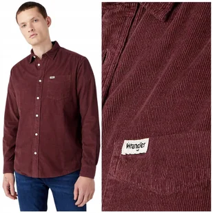 Wrangler 1 PKT SHIRT Dahlia bawełniana sztruksowa koszula REGULAR FIT XXL - Koszule męskie - miniaturka - grafika 1
