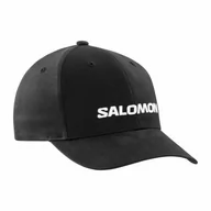 Czapki i chusty sportowe damskie - Czapka Salomon Logo Deep Black - miniaturka - grafika 1