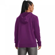 Bluzy sportowe damskie - Damska bluza treningowa nierozpinana z kapturem UNDER ARMOUR Armour Fleece LC Hoodie - miniaturka - grafika 1