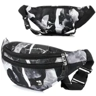 Nerki - Saszetka nerka pojemna solidna pasek czarna BELTIMORE B92 czarny - miniaturka - grafika 1