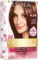 Farby do włosów i szampony koloryzujące - Loreal Paris Paris Excellence Creme Krem koloryzujący 4.54 brąz mahoniowo miedziany 0258883 - miniaturka - grafika 1
