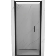 Ścianki i drzwi prysznicowe - Mexen Exo drzwi prysznicowe składane 80 cm, transparent, czarne - 816-080-000-70-00 - miniaturka - grafika 1