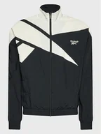 Kurtki i kamizelki sportowe męskie - Reebok Kurtka przejściowa Vector HK7078 Czarny Regular Fit - miniaturka - grafika 1
