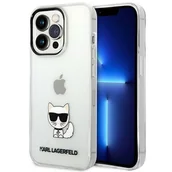 Etui i futerały do telefonów - Karl Lagerfeld KLHCP14LCTTR iPhone 14 Pro 6,1" hardcase przeźroczysty/transparent Choupette Body - miniaturka - grafika 1