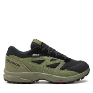 Buty trekkingowe dziecięce - Trekkingi Salomon Outway Climasalomon™ Waterproof L47282700 Zielony - miniaturka - grafika 1