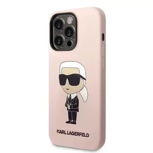 Karl Lagerfeld Etui KLHMP14XSNIKBCP do iPhone 14 Pro Max 6,7" hardcase Silicone Ikonik Magsafe różowy/pink - Etui i futerały do telefonów - miniaturka - grafika 2