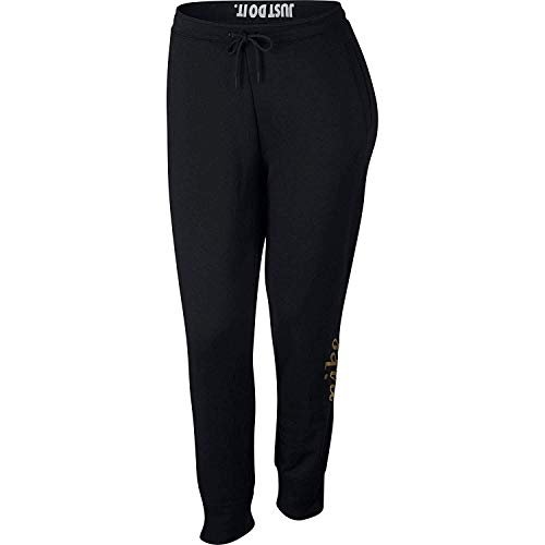 Nike Damskie spodnie rajdowe metalowe damskie spodnie do joggingu, czarne, XL