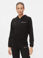 Bluzy damskie - Guess Bluza Allycia V4RQ02 KC3D2 Czarny Regular Fit - miniaturka - grafika 1
